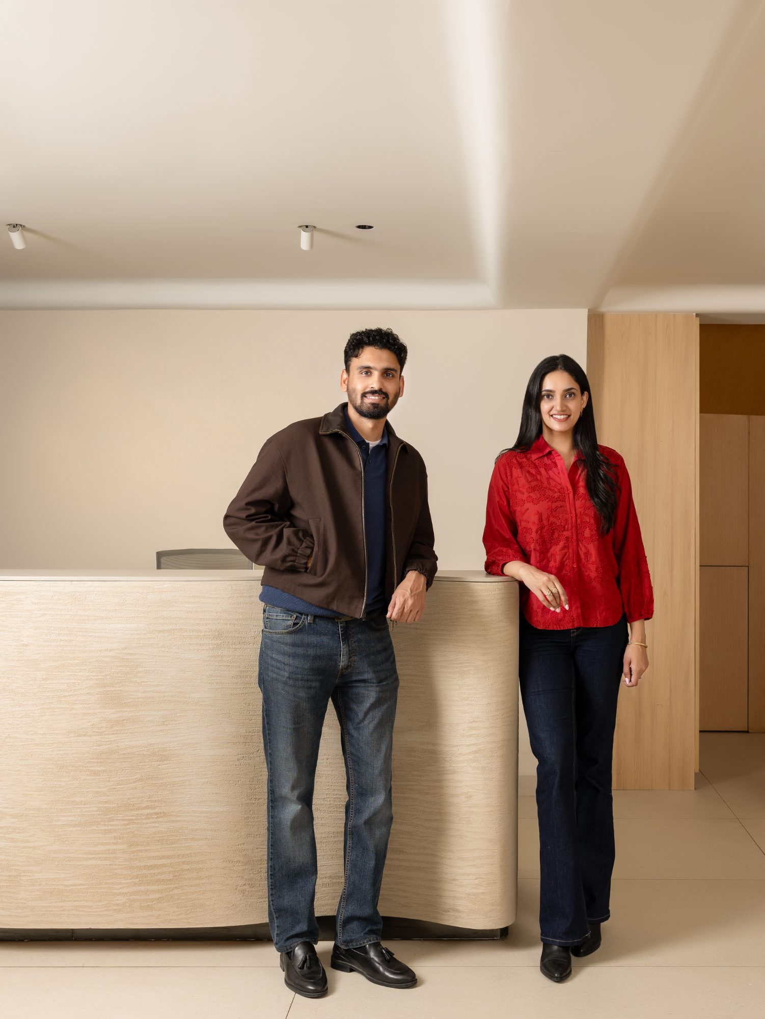Preamble Design founders Rubleen and Arsh Batth at the studio